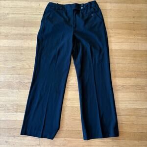 Larry Levine petite stretch women's dress pants in black. Size 8P.